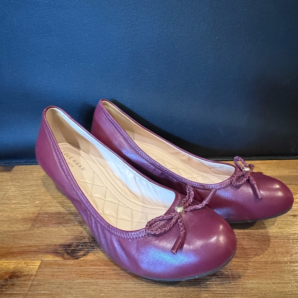 Cole Haan Women's Wedge Shoes in Burgandy - Size 6.5 Like new condition.